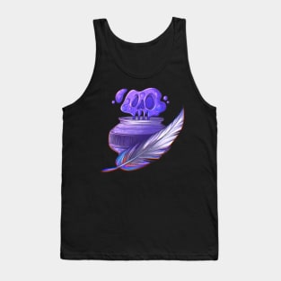 Demoniac Purple Ink Tank Top